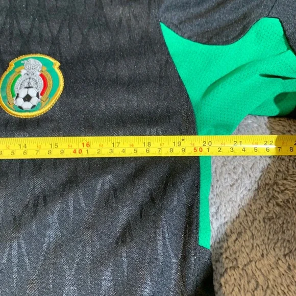 Gool Juvenil Mexico National Team Soccer Jersey Kids Black Green Red El Tri - Picture 8 of 9